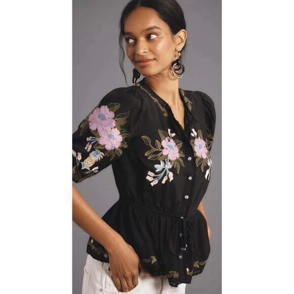 Farm Rio Winter Garden
Embroidered Blouse size x-large (new) - Picture 1 of 7